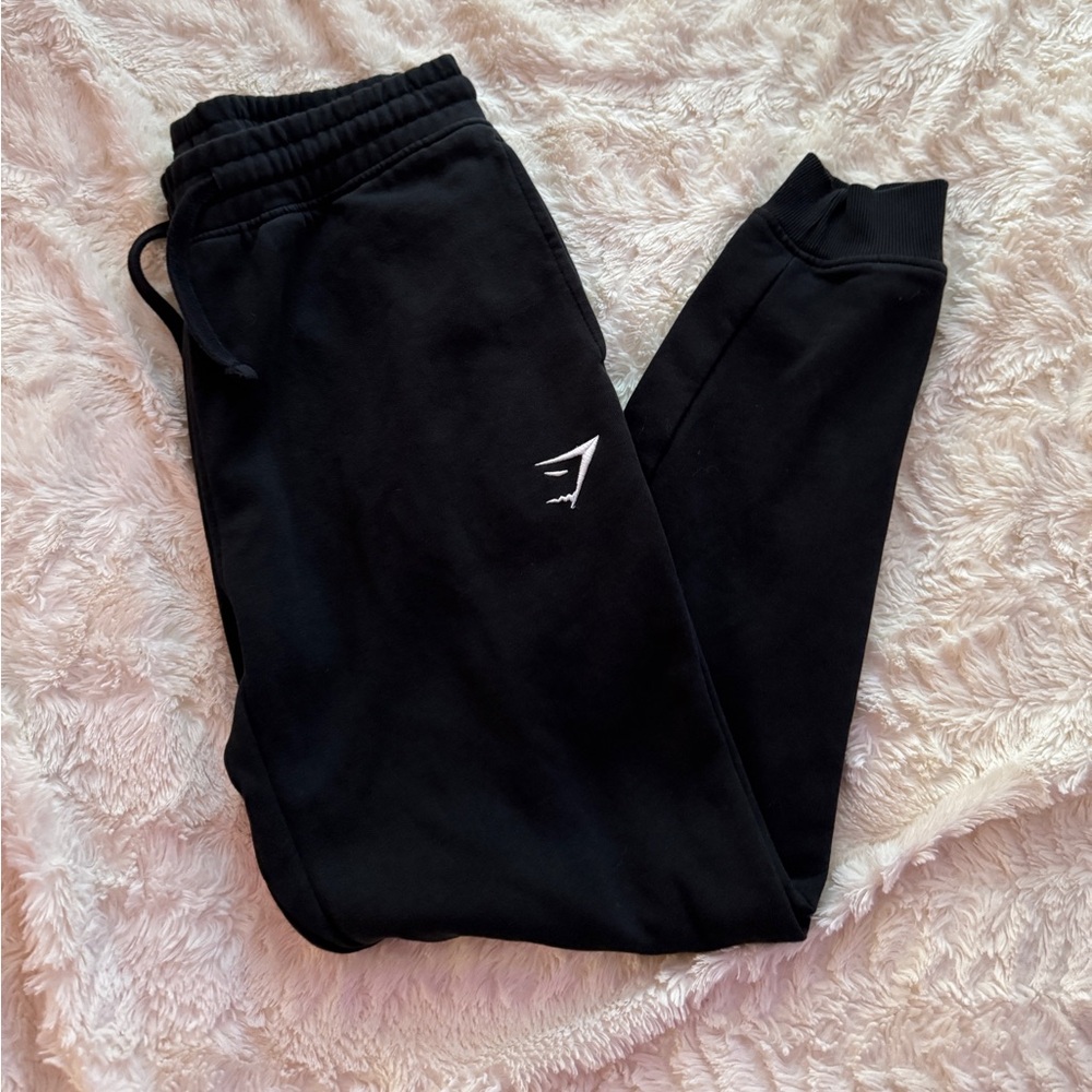 Gymshark Black Joggers- Small